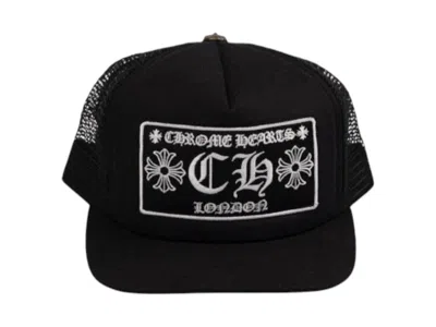 Pre-owned Chrome Hearts Men's  Ch London Trucker Cap In Black/white In Multi