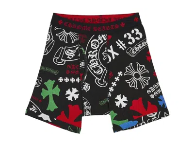 Pre-owned Chrome Hearts Men's  Classic Rib Boxer Brief In Black