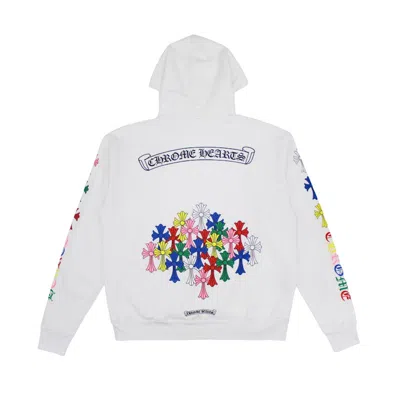 Pre-owned Chrome Hearts Men's  Cross Hoodie In White