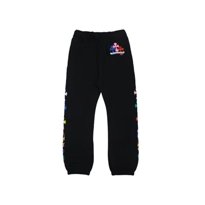 Pre-owned Chrome Hearts Men's  Cross Sweatpants In Black
