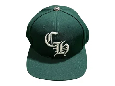 Pre-owned Chrome Hearts Men's  Essentials La Exclusive Baseball Wool Cap In Forest Green