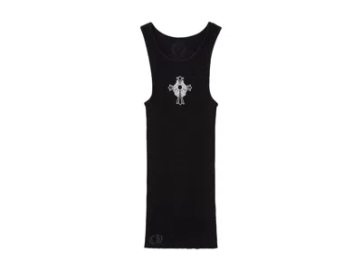 Pre-owned Chrome Hearts Men's  Hairy Cross Rib Tank In Black