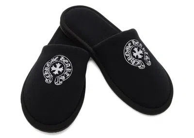 Pre-owned Chrome Hearts Men's  Hotel Slippers Sneakers In Black