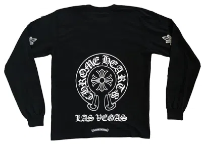 Pre-owned Chrome Hearts Men's  Las Vegas Exclusive Long Sleeve T-shirt In Black
