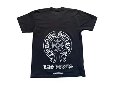 Pre-owned Chrome Hearts Men's  Las Vegas Horseshoe Short Sleeve Pocket Tee Shirt In Black