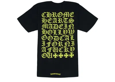 Pre-owned Chrome Hearts Men's  Made In Hollywood T-shirt In Black
