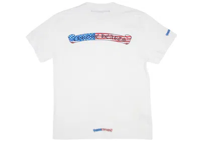 Pre-owned Chrome Hearts Men's  Matty Boy America T-shirt In White