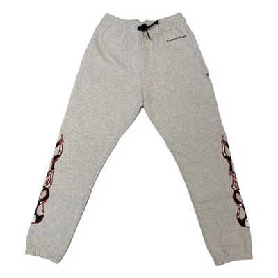 Pre-owned Chrome Hearts Men's  Matty Boy Brain Sweatpants In Heather Grey In Gray