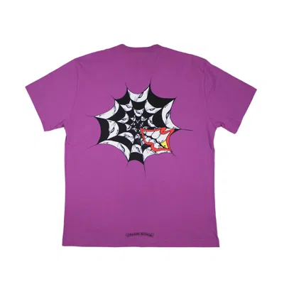 Pre-owned Chrome Hearts Men's  Matty Boy Spider Web T-shirt In Purple
