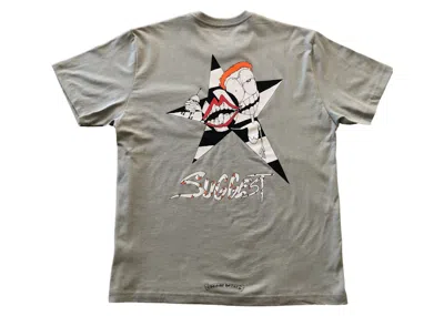 Pre-owned Chrome Hearts Men's  Matty Boy Suggest T-shirt In Grey In Gray