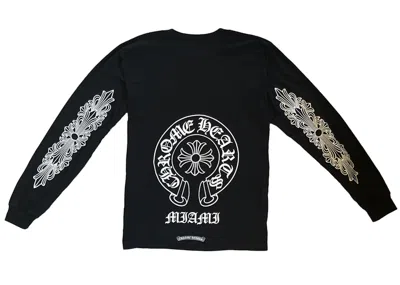 Pre-owned Chrome Hearts Men's  Miami Exclusive Long Sleeve T-shirt In Black
