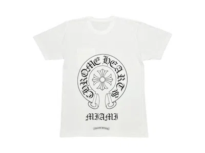 Pre-owned Chrome Hearts Men's  Miami Exclusive T-shirt In White