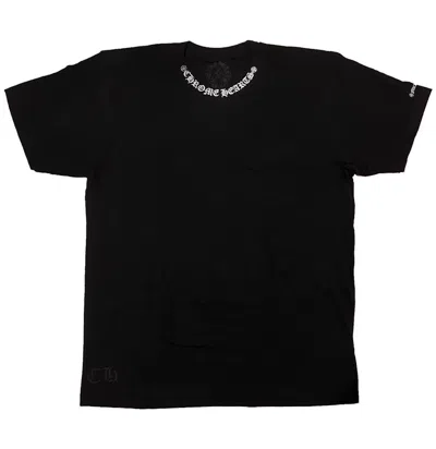 Pre-owned Chrome Hearts Men's  Neck Logo ("fuck You" Sleeve) T-shirt In Black