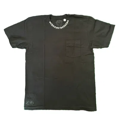 Pre-owned Chrome Hearts Men's  Neck Logo Horse Shoe T-shirt In Black