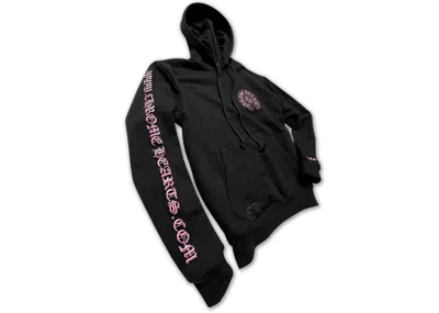 Pre-owned Chrome Hearts Men's  Online Exclusive Horse Shoe Hoodie In Black/pink