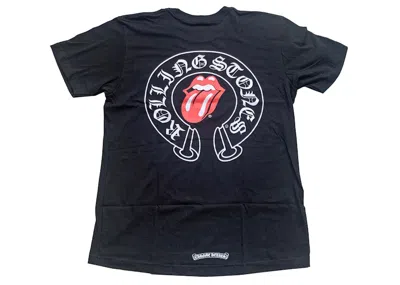 Pre-owned Chrome Hearts Men's  Rolling Stones T-shirt In Black