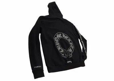 Pre-owned Chrome Hearts Men's  Silver Glitter Hoodie In Black