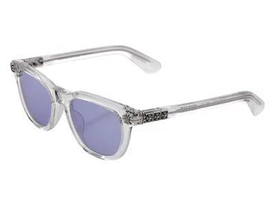 Pre-owned Chrome Hearts Men's  Smoke Show Sunglasses In Crystal Iris