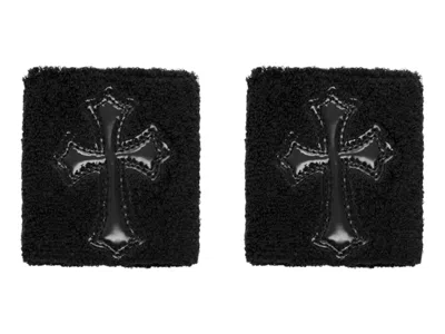 Pre-owned Chrome Hearts Men's  Sweatband Set In Black