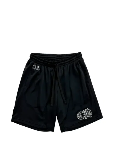 Chrome Hearts Mesh Varsity Shorts In Black