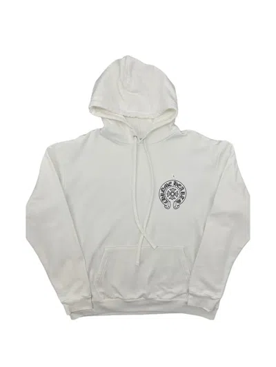 Chrome Hearts Miami Horseshoe Logo Hoodie In White