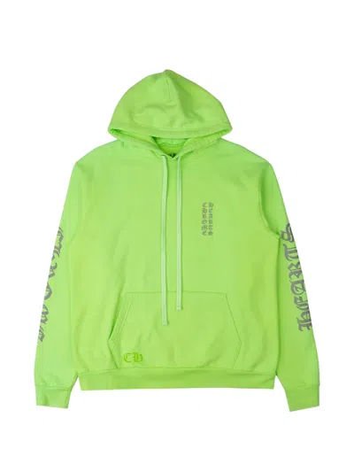 Chrome Hearts Miami Logo-print Hoodie In Green