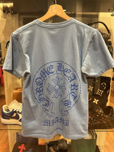 Pre-owned Chrome Hearts Miami Tee In Blue
