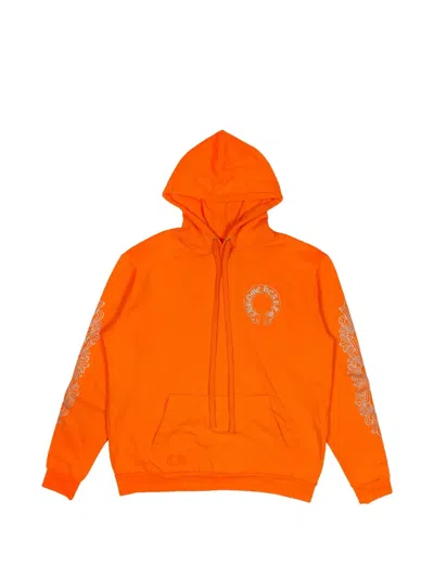 Chrome Hearts Miami Ultra Horseshoe Hoodie In Orange