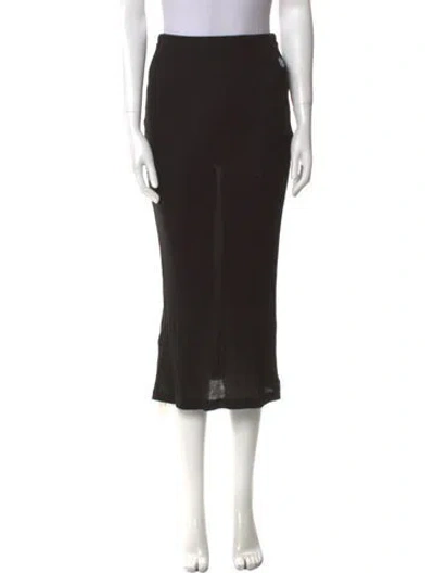 Pre-owned Chrome Hearts Midi Length Skirt In Black