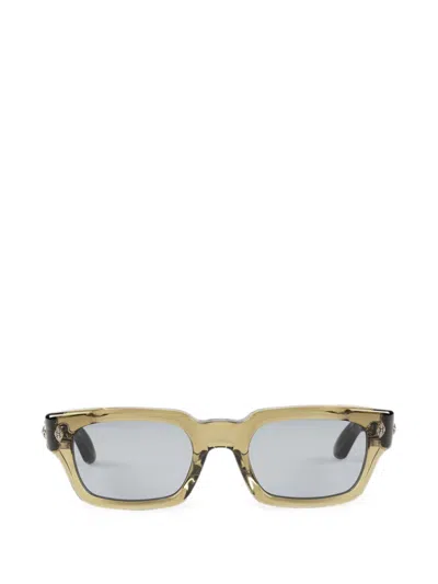 Chrome Hearts Miscellanus Rectangle-frame Sunglasses In Green