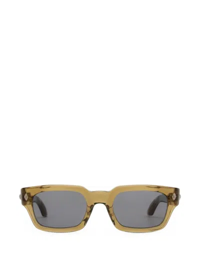 Chrome Hearts Miscellanus Rectangle-frame Sunglasses In Green