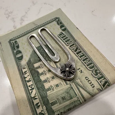 Pre-owned Chrome Hearts Money Clip In Silver