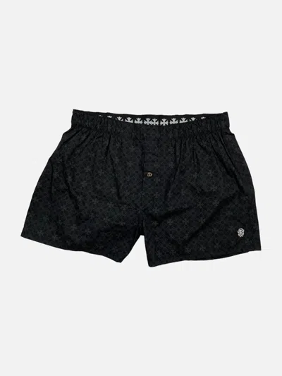 Pre-owned Chrome Hearts Monogram Boxer Shorts In Black