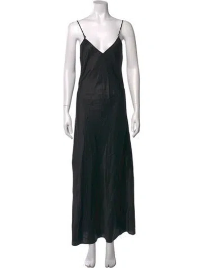 Pre-owned Chrome Hearts Monogram Cross Long Dress In Black