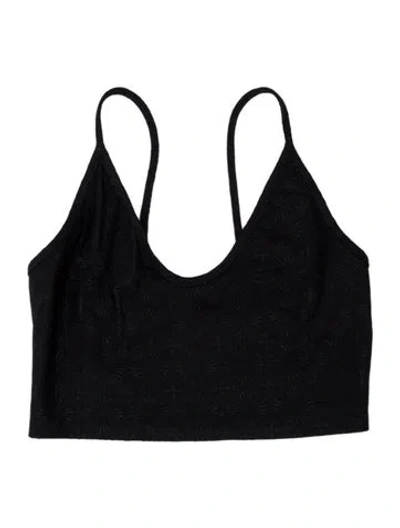 Pre-owned Chrome Hearts Monogram Cross Scoop Neck Sports Bra In Black