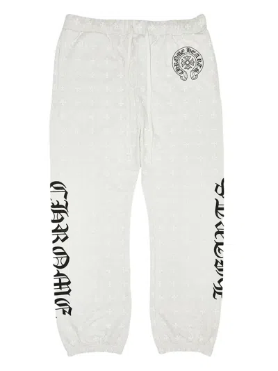 Chrome Hearts Monogram-print Track Pants In Gray