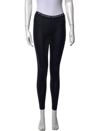 Pre-owned Chrome Hearts Monogram Skinny Leg Pants In Black