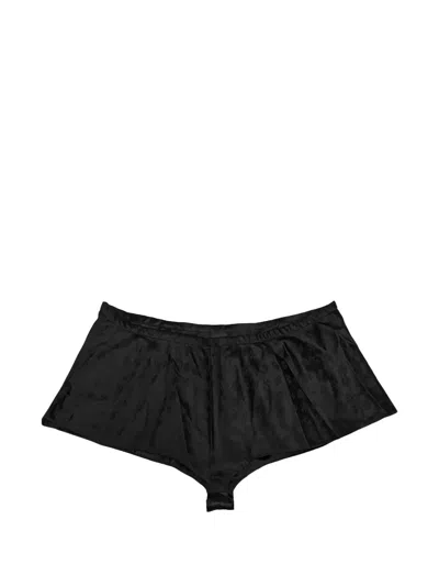 Chrome Hearts Monogram-cross Silk Shorts In Multi