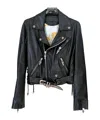 Chrome Hearts Motorcycle Leather Jacket In Black