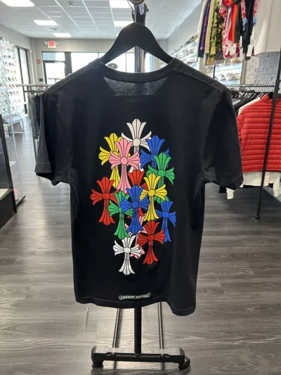 Pre-owned Chrome Hearts Multi Color Cross Cemetery Black T-shirt