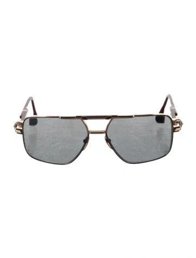 Pre-owned Chrome Hearts Nailer Aviator Sunglasses In Multi