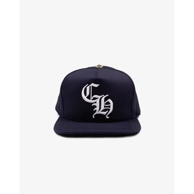 Pre-owned Chrome Hearts Navy Baseball Hat