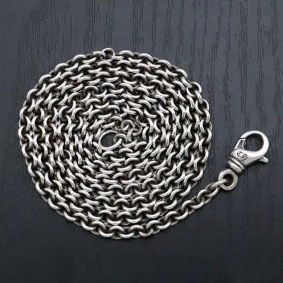 Pre-owned Chrome Hearts Ne Chain Necklace - 30 Inch In Silver