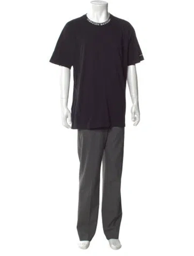 Pre-owned Chrome Hearts Neck Logo Crew Neck T-shirt In Black