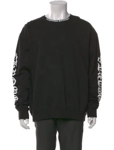 Pre-owned Chrome Hearts Neck Logo Graphic Print Pullover In Black