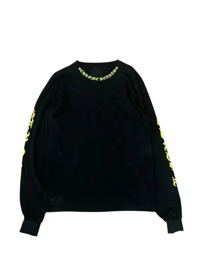 Chrome Hearts Neck Logo Longsleeve Sweatshirt In Black