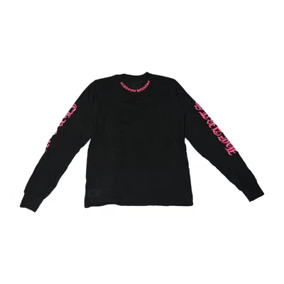 Chrome Hearts Neck Logo L/s Pocket T-shirt Pink Black