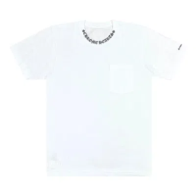 Pre-owned Chrome Hearts Neck Logo T-shirt 'white' | Men's Size Xs