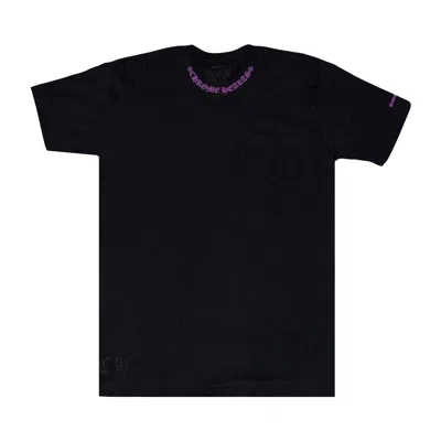Pre-owned Chrome Hearts Neck Logo Tee 'black/purple'