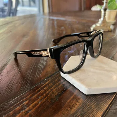 Pre-owned Chrome Hearts New  Box Officer 18k Gold Glasses Frames